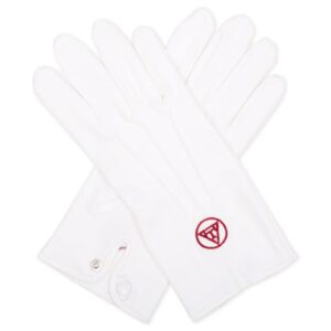 100% cotton royal arch white gloves