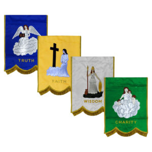 Amaranth Station Banner Set – Complete 4-Piece Display by Fez & Compass International
