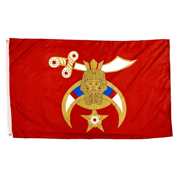 Shriner Flag – 3 x 5 ft. Standard Size by Fez & Compass International