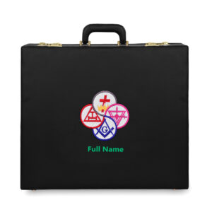 York Rite Apron Case – Personalized with Machine Embroidery | Multiple Sizes & Materials