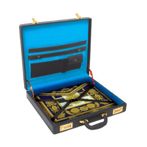 Masonic Regalia Briefcase with Double Combination Lock-Secure Apron Case