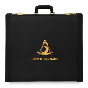 Custom Rank & Name Masonic Apron Briefcase-Personalized Regalia Case