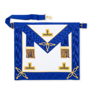 Imitation Leather Masonic Craft Provincial Undress Apron & Gold Levels Regalia