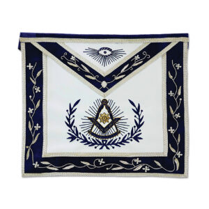 Past Master Masonic Apron – Bullion Wire Embroidered Border