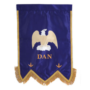 Masonic Dan Royal Arch Chapter Banner with Gold Braid Fringe