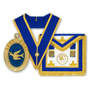 Freemasons English Provincial Masonic Regalia Set – Apron, Collar, Badge & Jewel