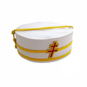 33rd Degree SMJ Scottish Rite Ceremonial Hat with Patriarchal Cross